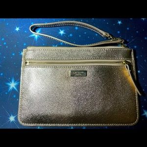 Brand new without tags Kate Spade Gold wristlet!